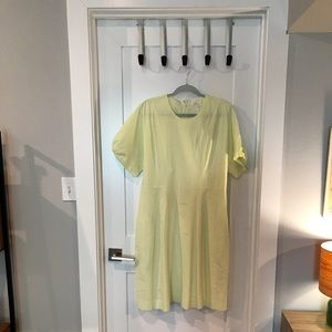 COS Summery Seearsucker Pale-Yellow Dress - NWT